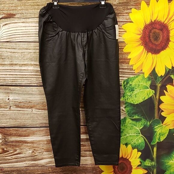 Motherhood Maternity/Indigo Blue Black pants NWT - Picture 1 of 8